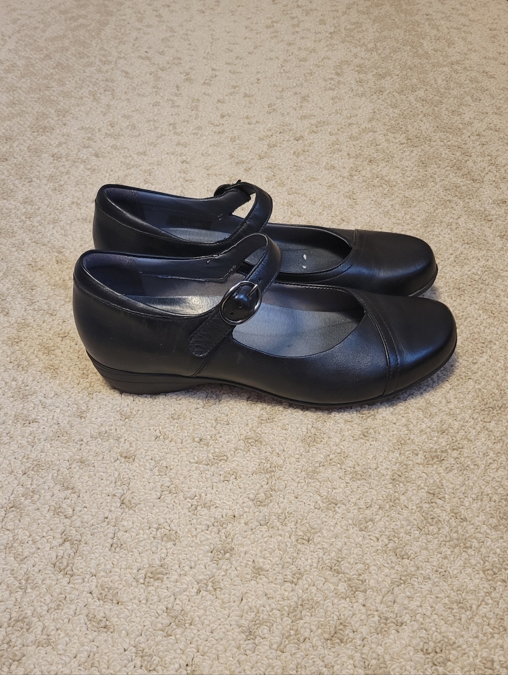 Dansko Black Mary Jane Comfort Flats 9.5 - Picture 2 of 9